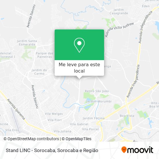Stand LINC - Sorocaba mapa
