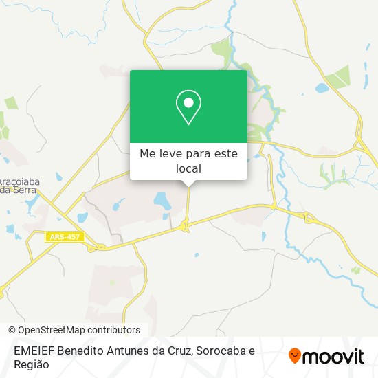 EMEIEF Benedito Antunes da Cruz mapa