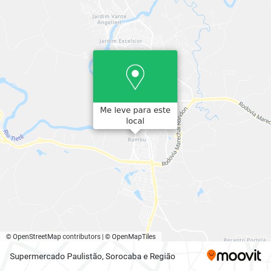 Supermercado Paulistão mapa