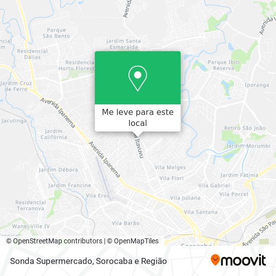 Sonda Supermercado mapa