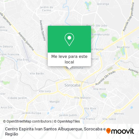 Centro Espirita Ivan Santos Albuquerque mapa