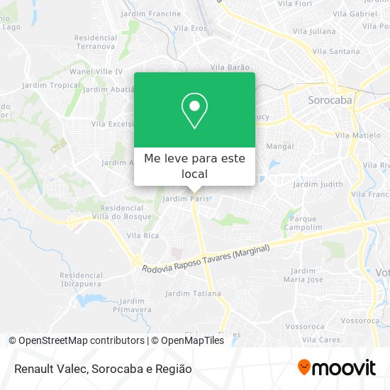 Renault Valec mapa