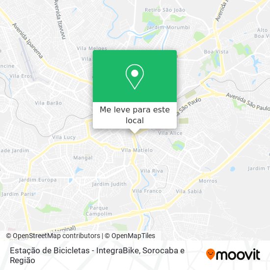 Estação de Bicicletas - IntegraBike mapa