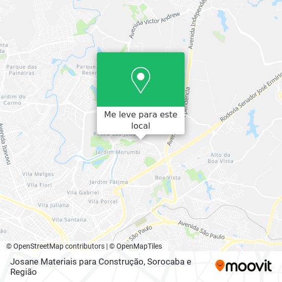 Josane Materiais para Construção mapa