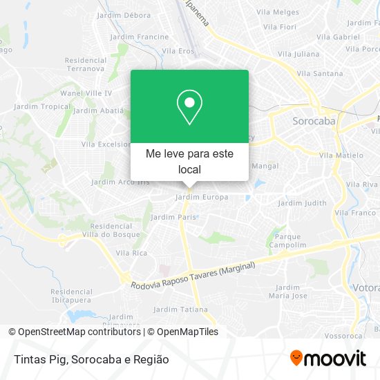 Tintas Pig mapa