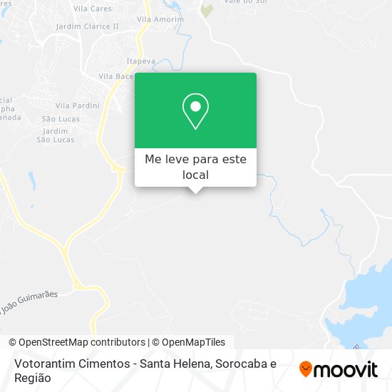 Votorantim Cimentos - Santa Helena mapa