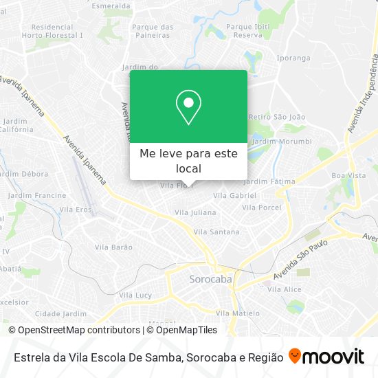 Estrela da Vila Escola De Samba mapa