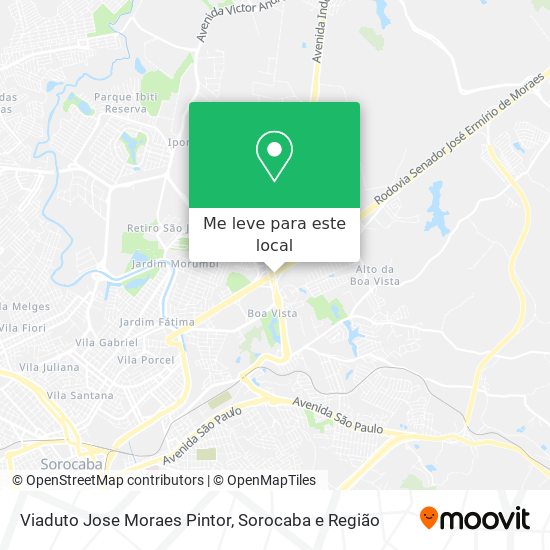 Viaduto Jose Moraes Pintor mapa