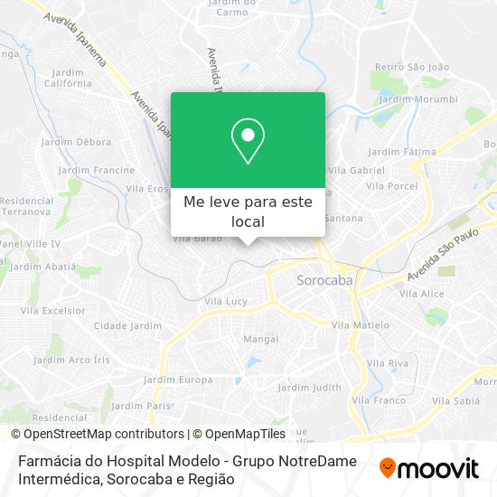 Farmácia do Hospital Modelo - Grupo NotreDame Intermédica mapa