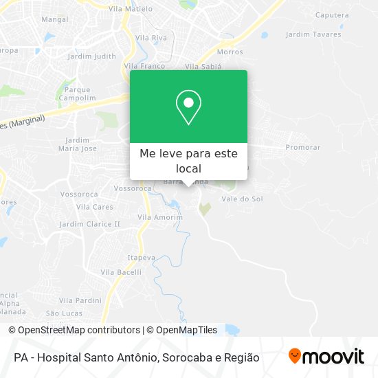 PA - Hospital Santo Antônio mapa