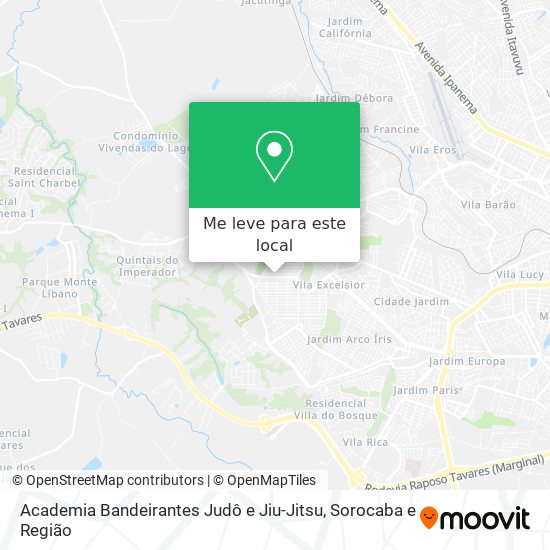 Academia Bandeirantes Judô e Jiu-Jitsu mapa