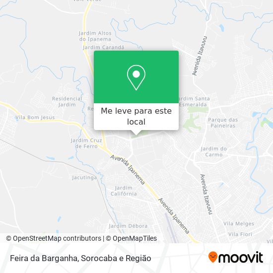 Feira da Barganha mapa