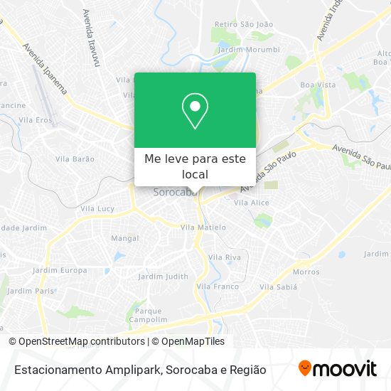 Estacionamento Amplipark mapa