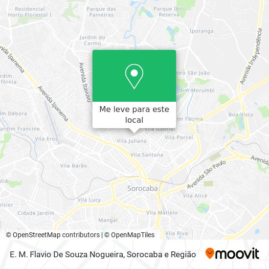 E. M. Flavio De Souza Nogueira mapa