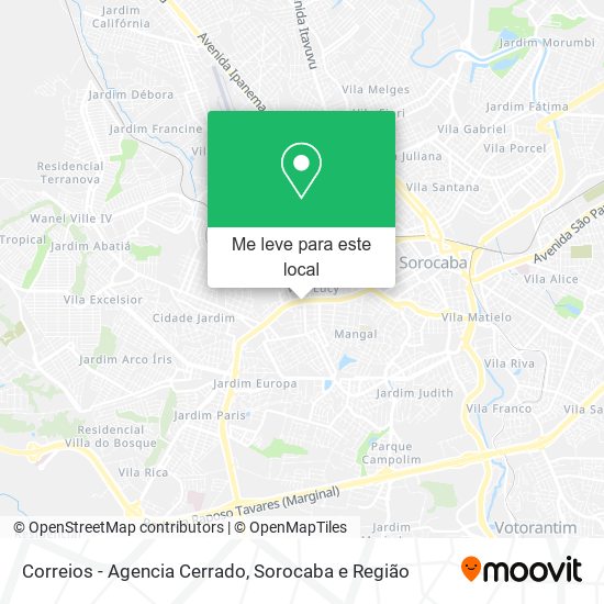 Correios - Agencia Cerrado mapa