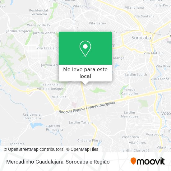 Mercadinho Guadalajara mapa