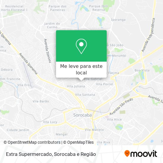 Extra Supermercado mapa