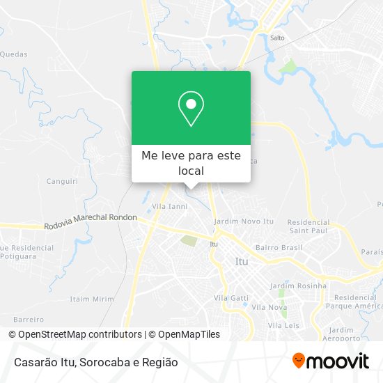 Casarão Itu mapa