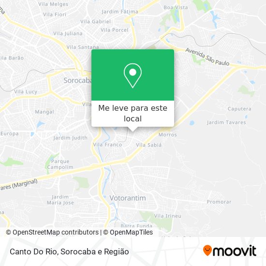 Canto Do Rio mapa