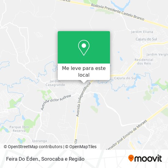 Feira Do Éden. mapa