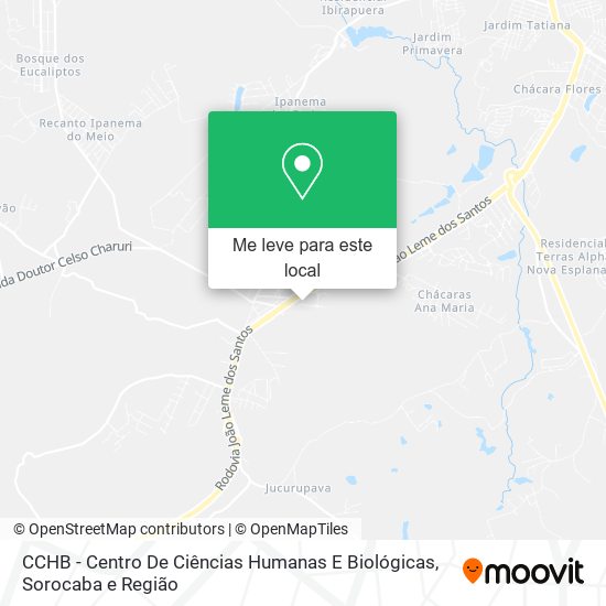 CCHB - Centro De Ciências Humanas E Biológicas mapa