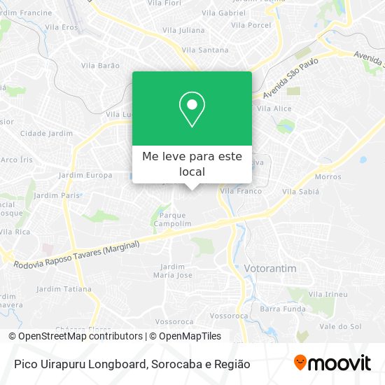 Pico Uirapuru Longboard mapa