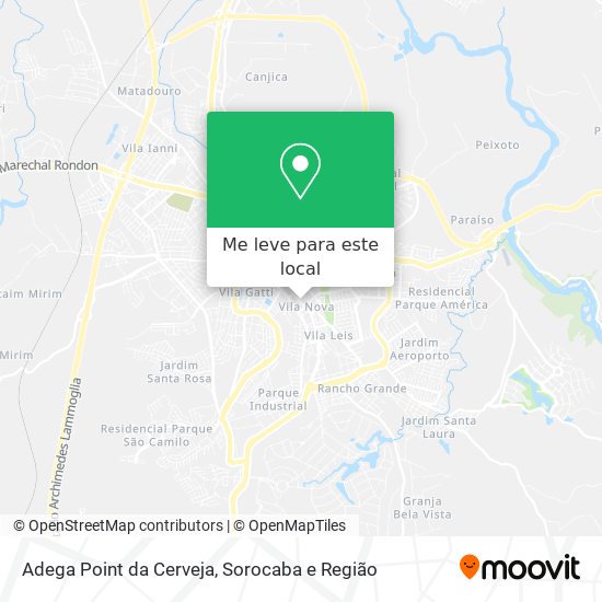 Adega Point da Cerveja mapa