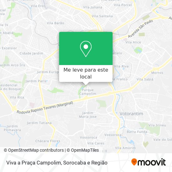 Viva a Praça Campolim mapa