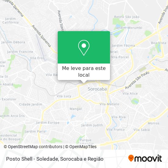 Posto Shell - Soledade mapa