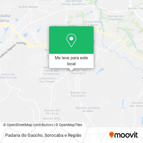 Padaria do Gaúcho mapa