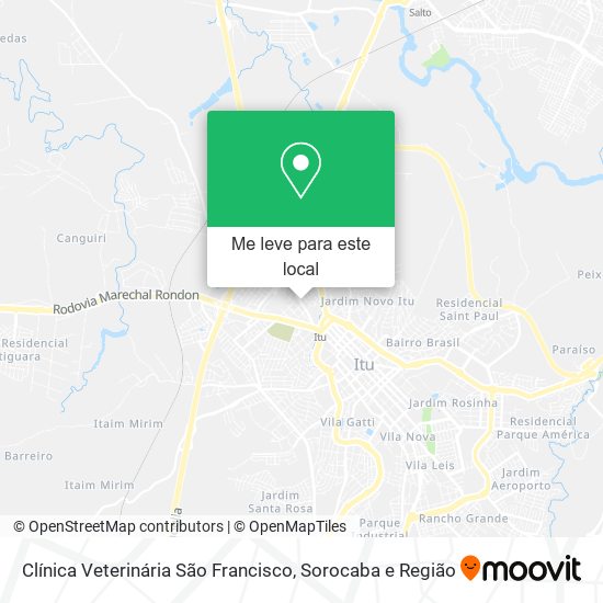 Clínica Veterinária São Francisco mapa