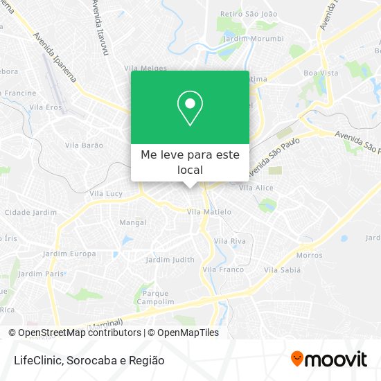 LifeClinic mapa