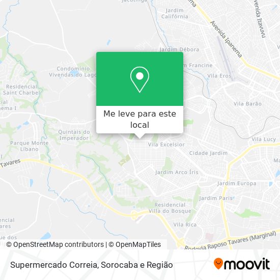 Supermercado Correia mapa