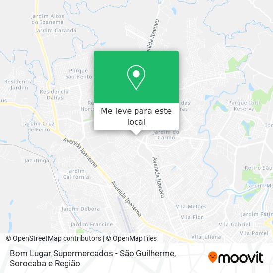 Bom Lugar Supermercados - São Guilherme mapa