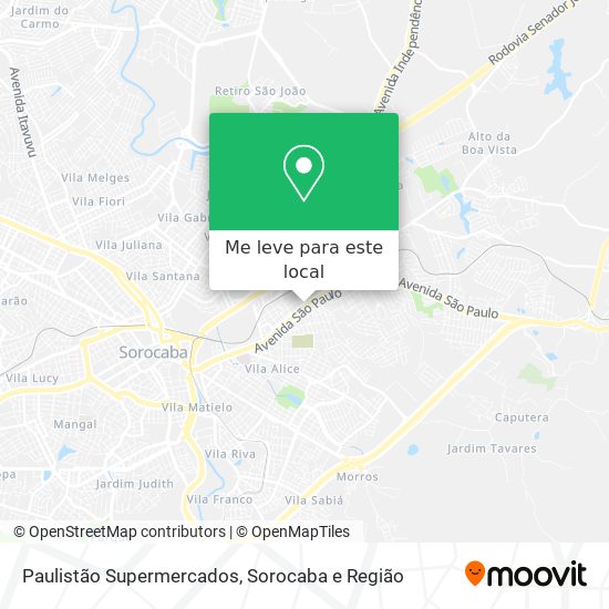 Paulistão Supermercados mapa