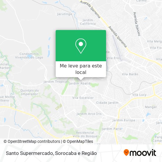 Santo Supermercado mapa