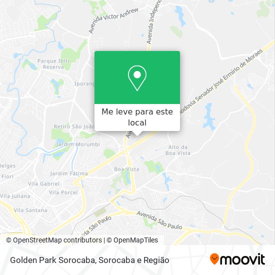 Golden Park Sorocaba mapa