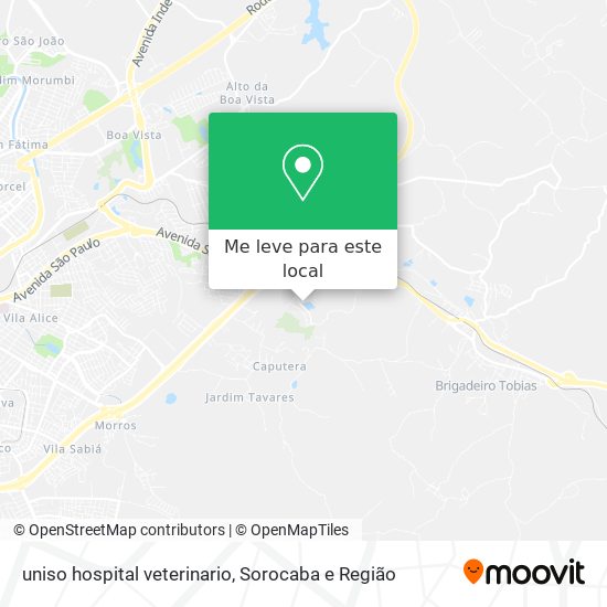 uniso hospital veterinario mapa