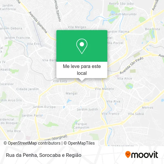 Rua da Penha mapa