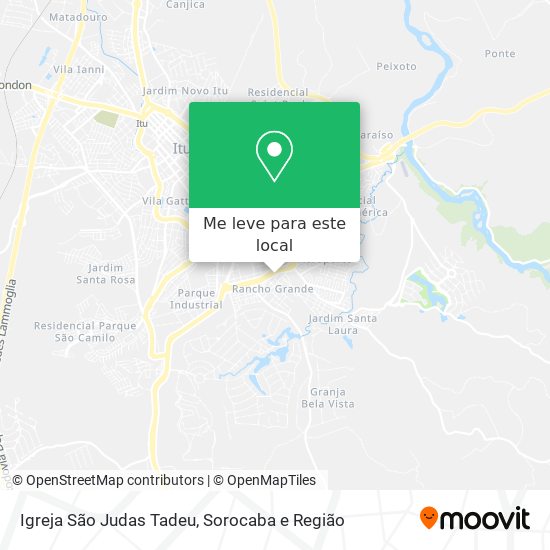 Igreja São Judas Tadeu mapa