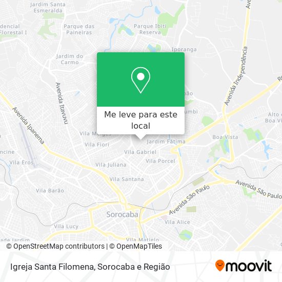 Igreja Santa Filomena mapa