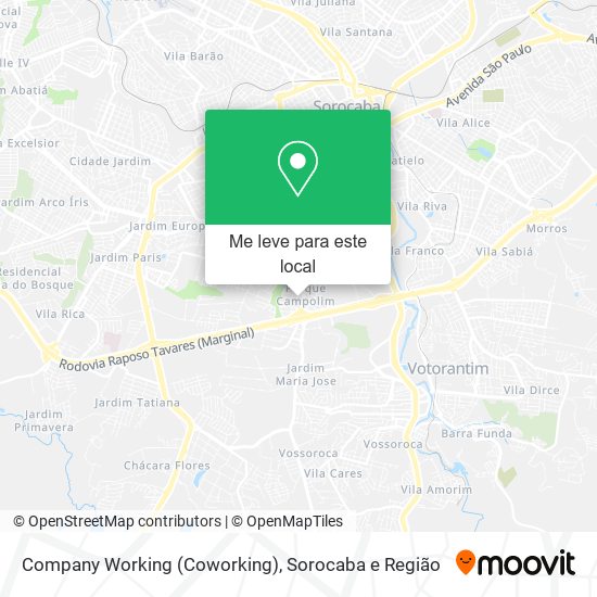 Company Working (Coworking) mapa