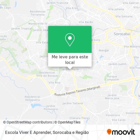 Escola Viver E Aprender mapa