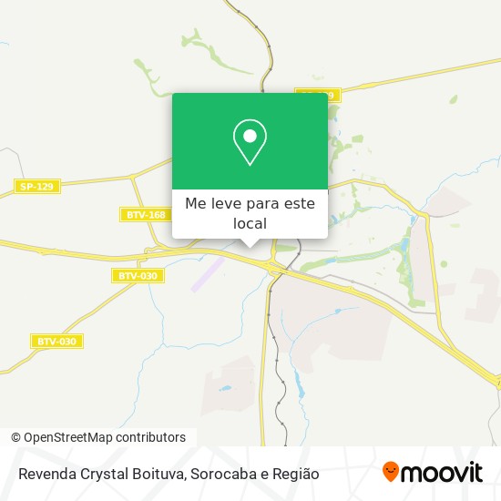 Revenda Crystal Boituva mapa