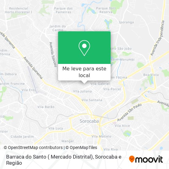 Barraca do Santo ( Mercado Distrital) mapa