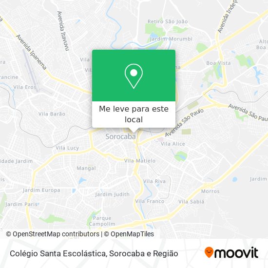 Colégio Santa Escolástica mapa