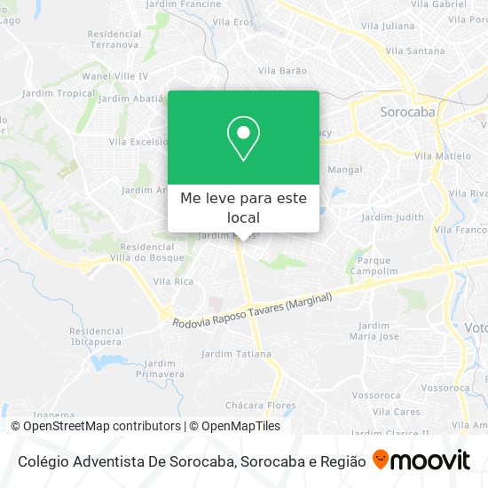 Colégio Adventista De Sorocaba mapa