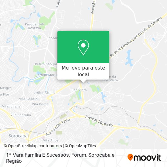 1ª Vara Família E Sucessõs. Forum mapa