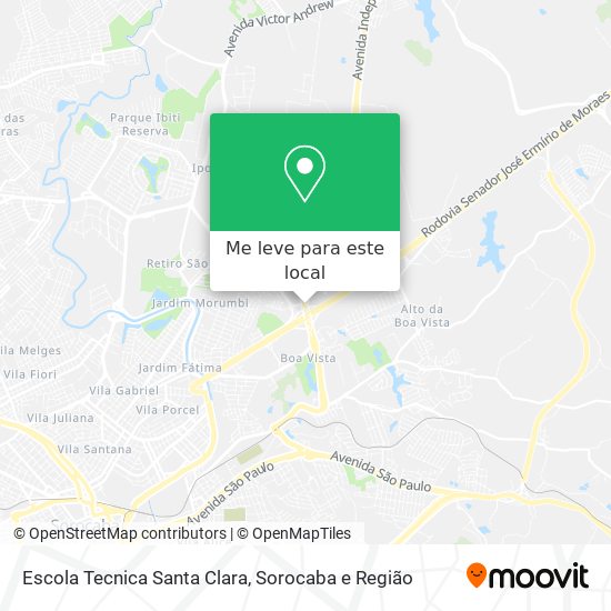 Escola Tecnica Santa Clara mapa