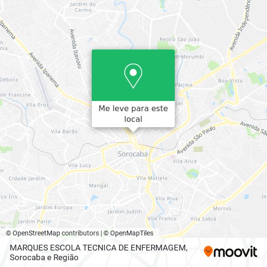 MARQUES ESCOLA TECNICA DE ENFERMAGEM mapa
